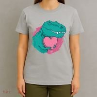 Valentines T-Rex Heart T-Shirt thumb 4