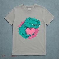 Valentines T-Rex Heart T-Shirt thumb 5