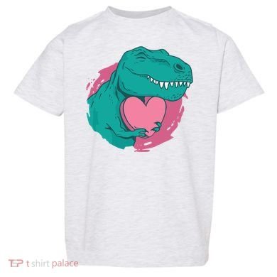 Valentines T-Rex Heart Toddler T-Shirt