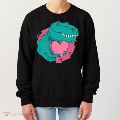 Valentines T-Rex Heart Women's Sweatshirt