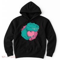 Valentines T-Rex Heart Hoodie thumb 0