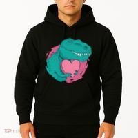 Valentines T-Rex Heart Hoodie thumb 2