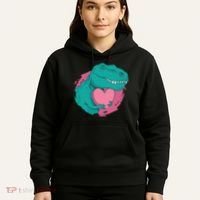 Valentines T-Rex Heart Hoodie thumb 5