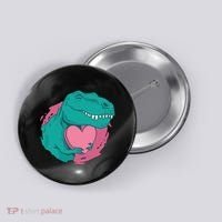 Valentines T-Rex Heart Button thumb 0