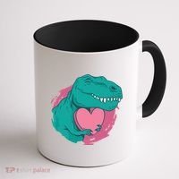 Valentines T-Rex Heart Coffee Mug thumb 1
