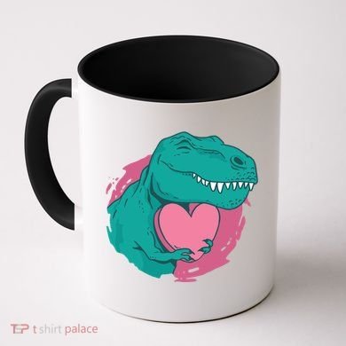 Valentines T-Rex Heart Coffee Mug