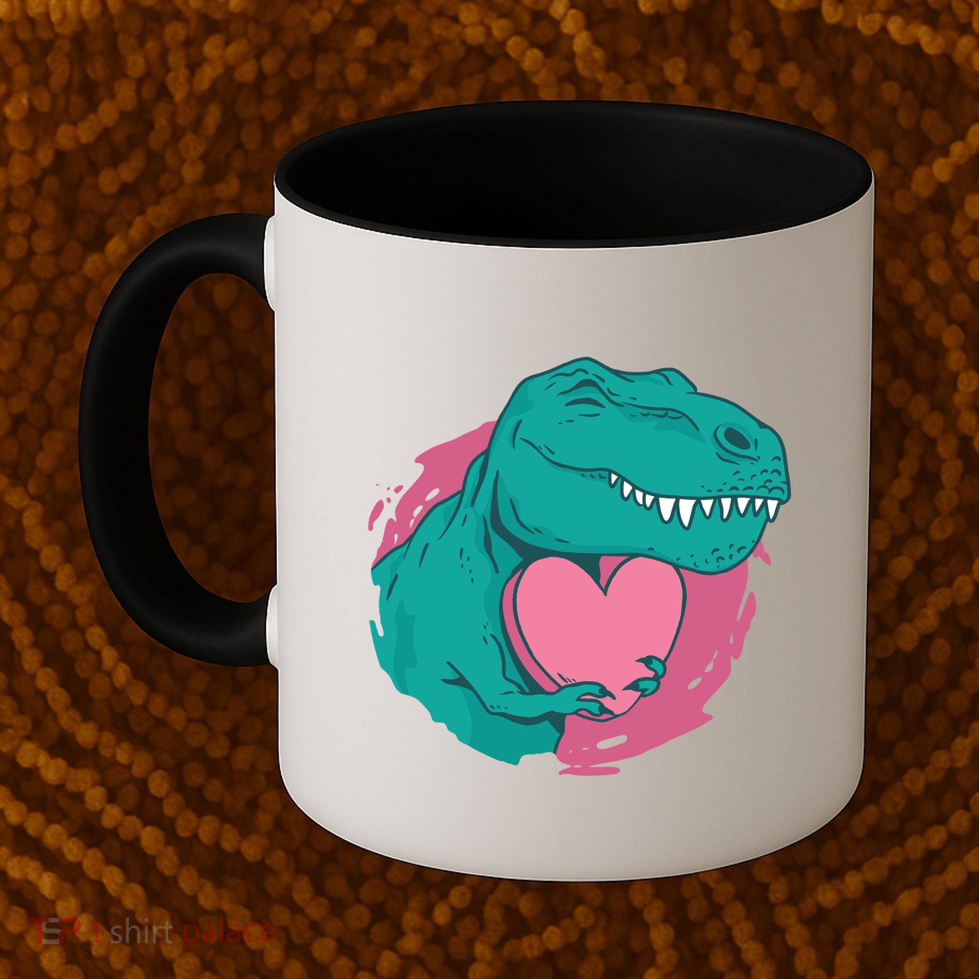 Valentines T-Rex Heart Coffee Mug