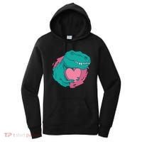 Valentines T-Rex Heart Women's Hoodie thumb 0