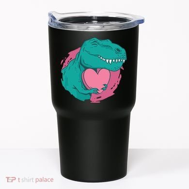 Valentines T-Rex Heart Tumbler