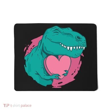 Valentines T-Rex Heart Mousepad