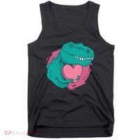 Valentines T-Rex Heart Tank Top thumb 0