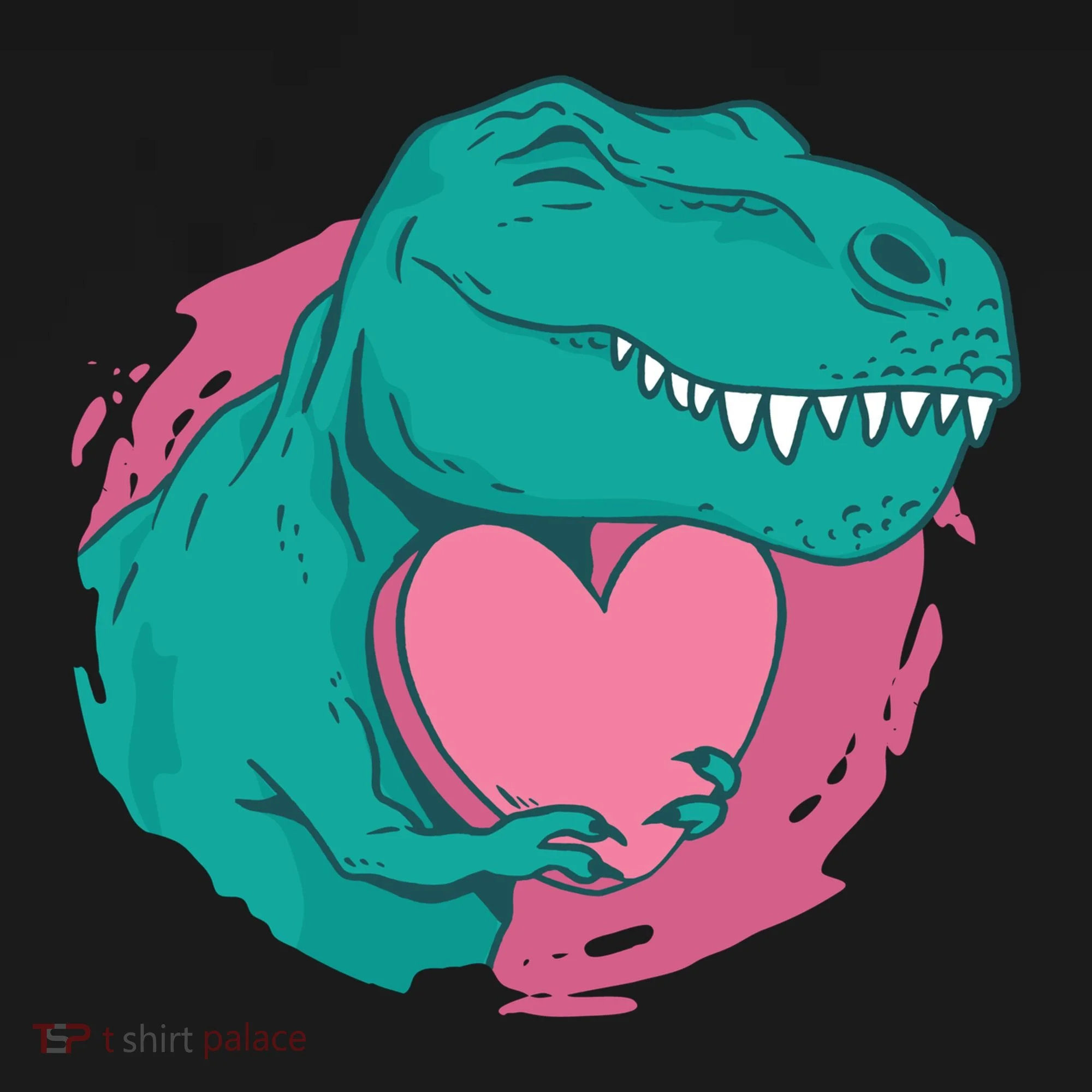 Valentines T-Rex Heart Women's Long Sleeve Shirt