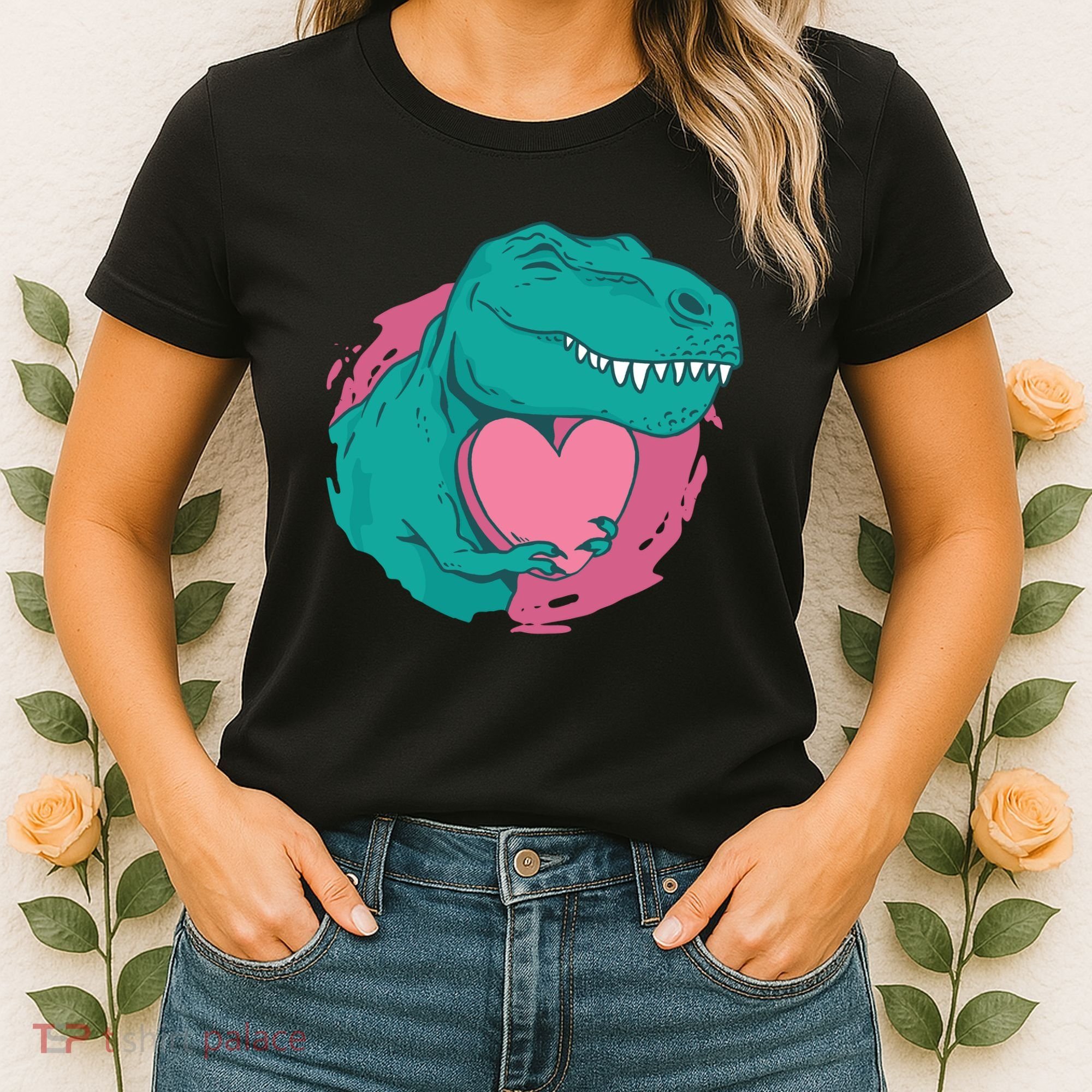 Valentines T-Rex Heart Women's T-Shirt