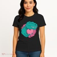 Valentines T-Rex Heart Women's T-Shirt thumb 4