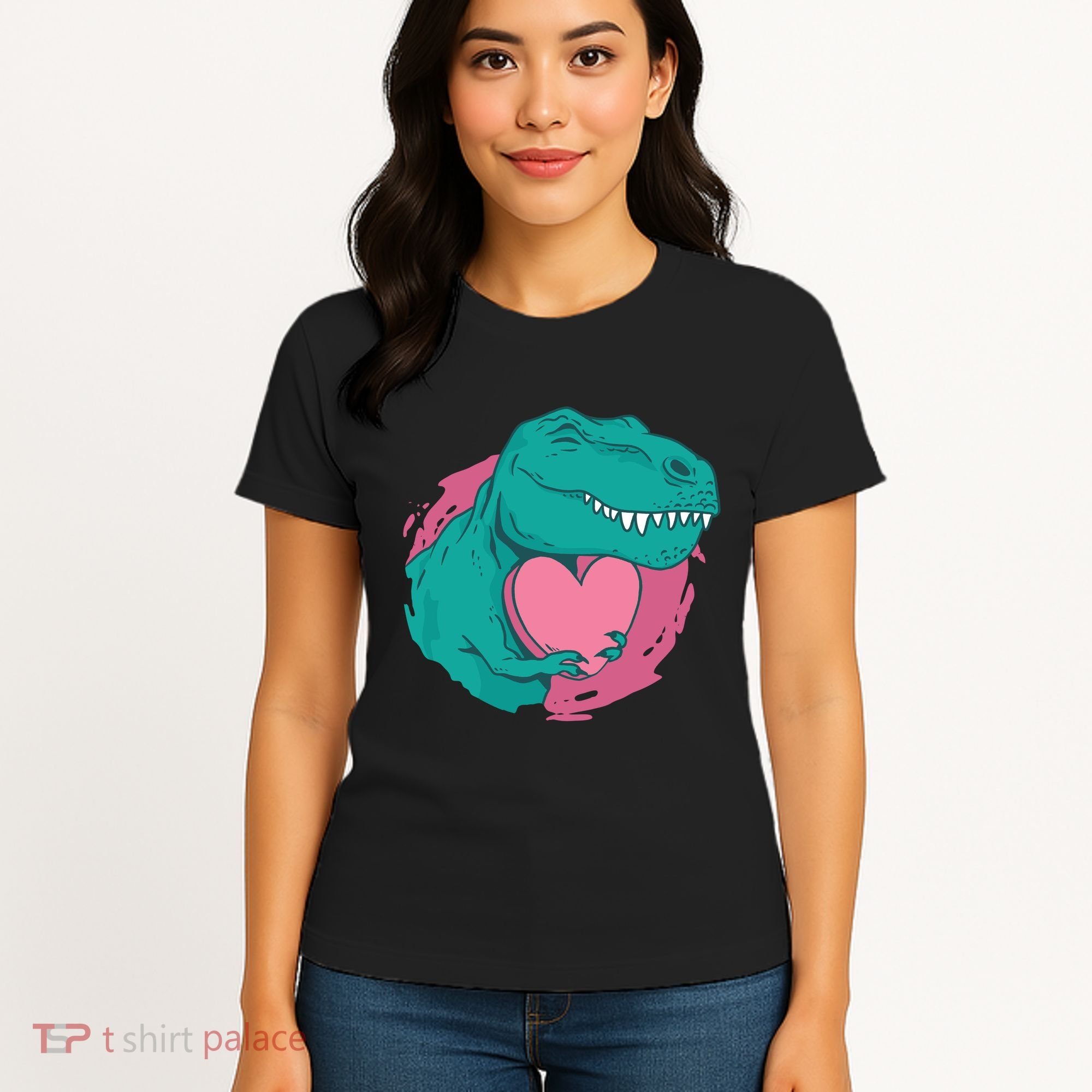 Valentines T-Rex Heart Women's T-Shirt