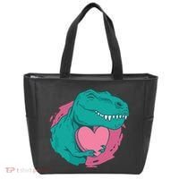 Valentines T-Rex Heart Tote Bag thumb 0
