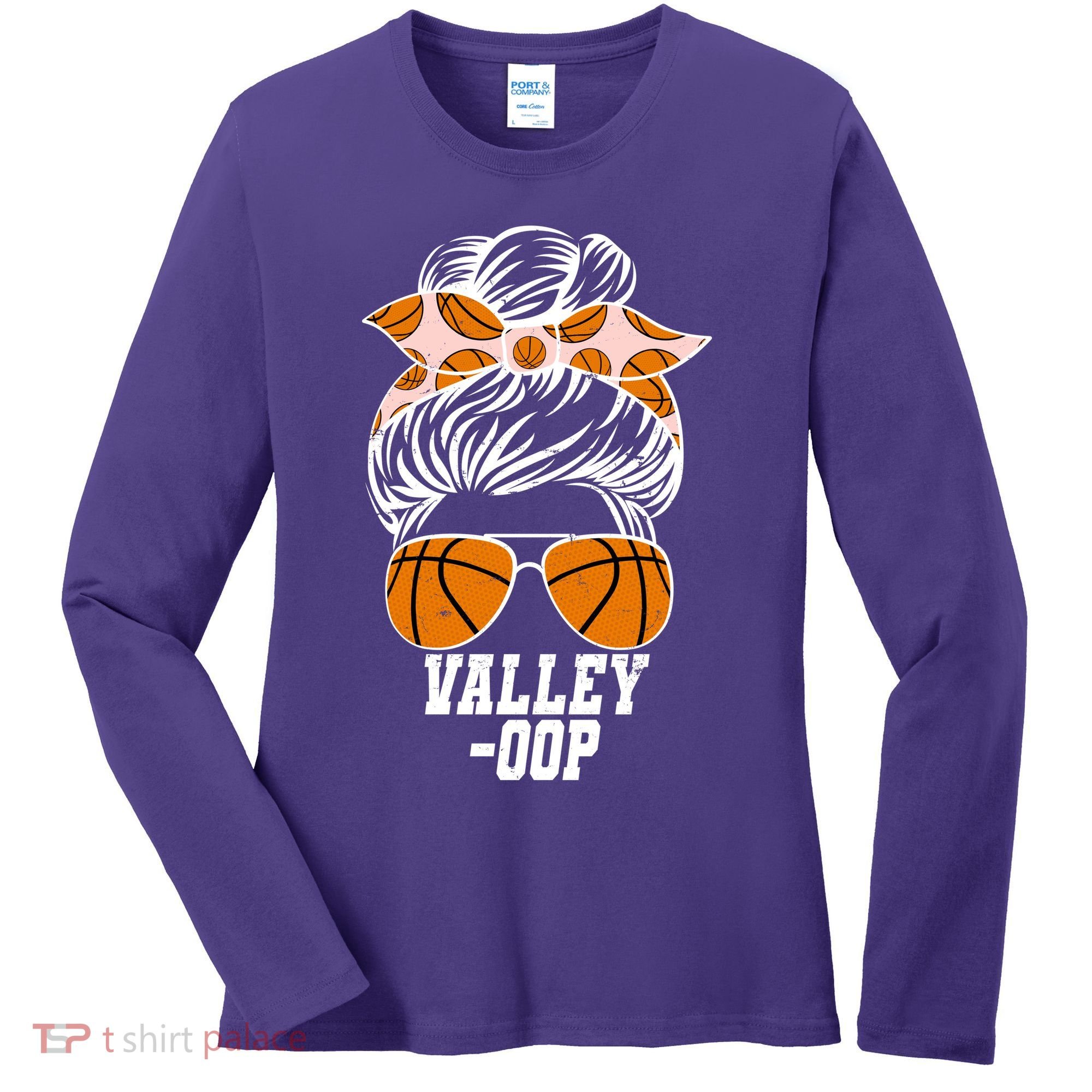 Valley OOP Phoenix Basketball Fan Women's Long Sleeve Shirt