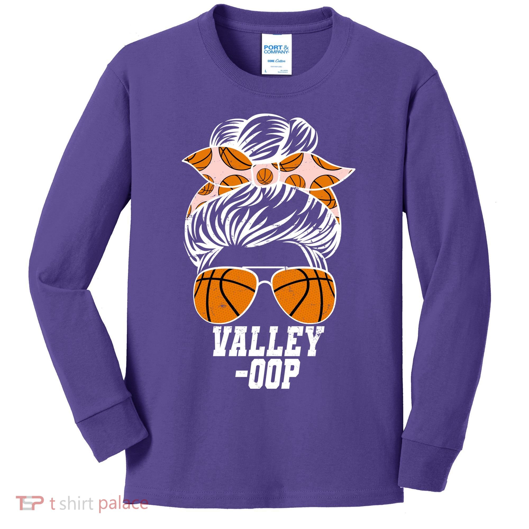 Valley OOP Phoenix Basketball Fan Kids Long Sleeve Shirt