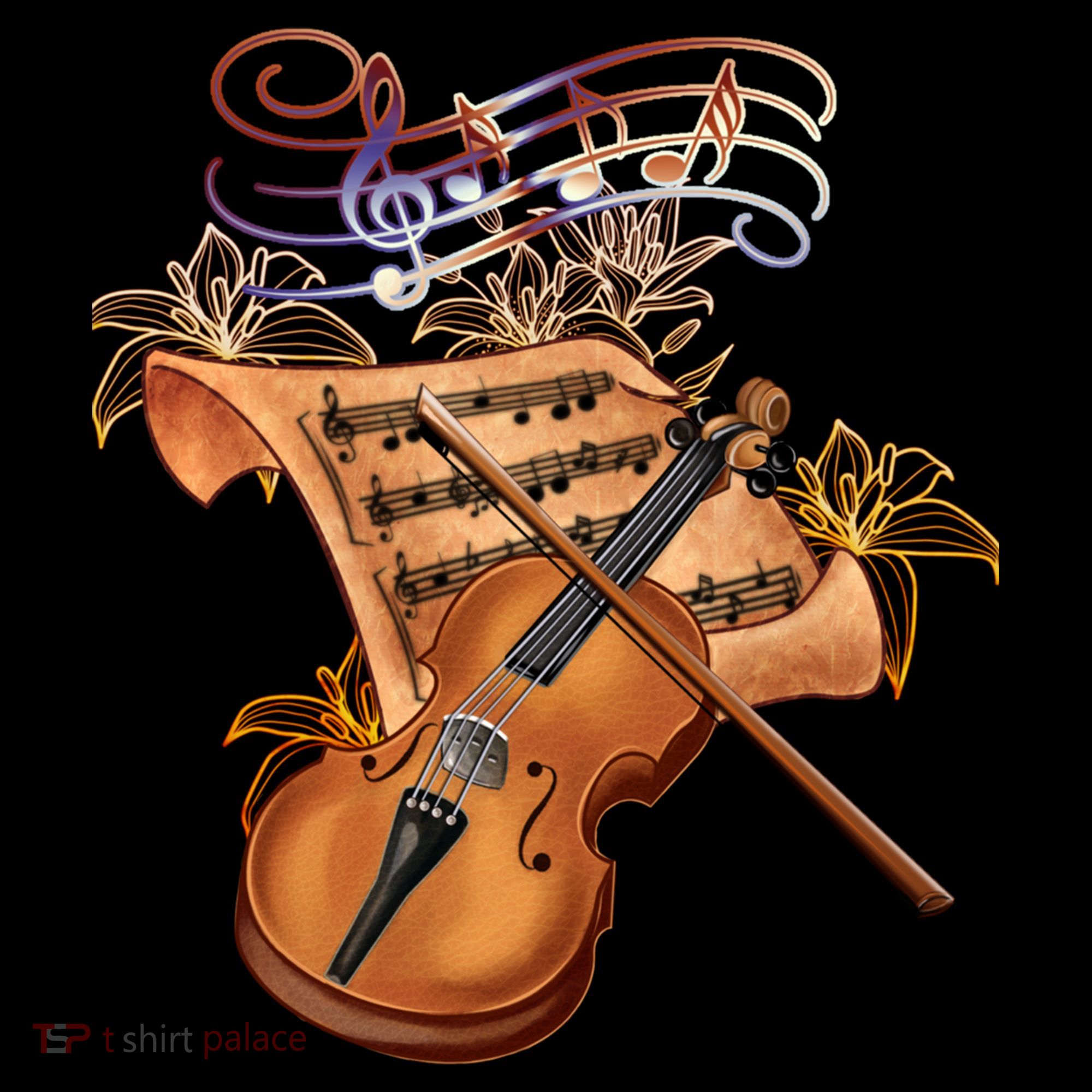 Violin And Musical Note Gift Backpack