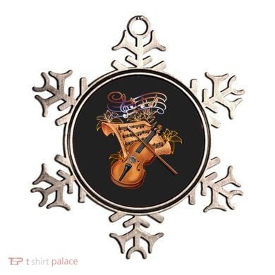 Violin And Musical Note Gift Ornament