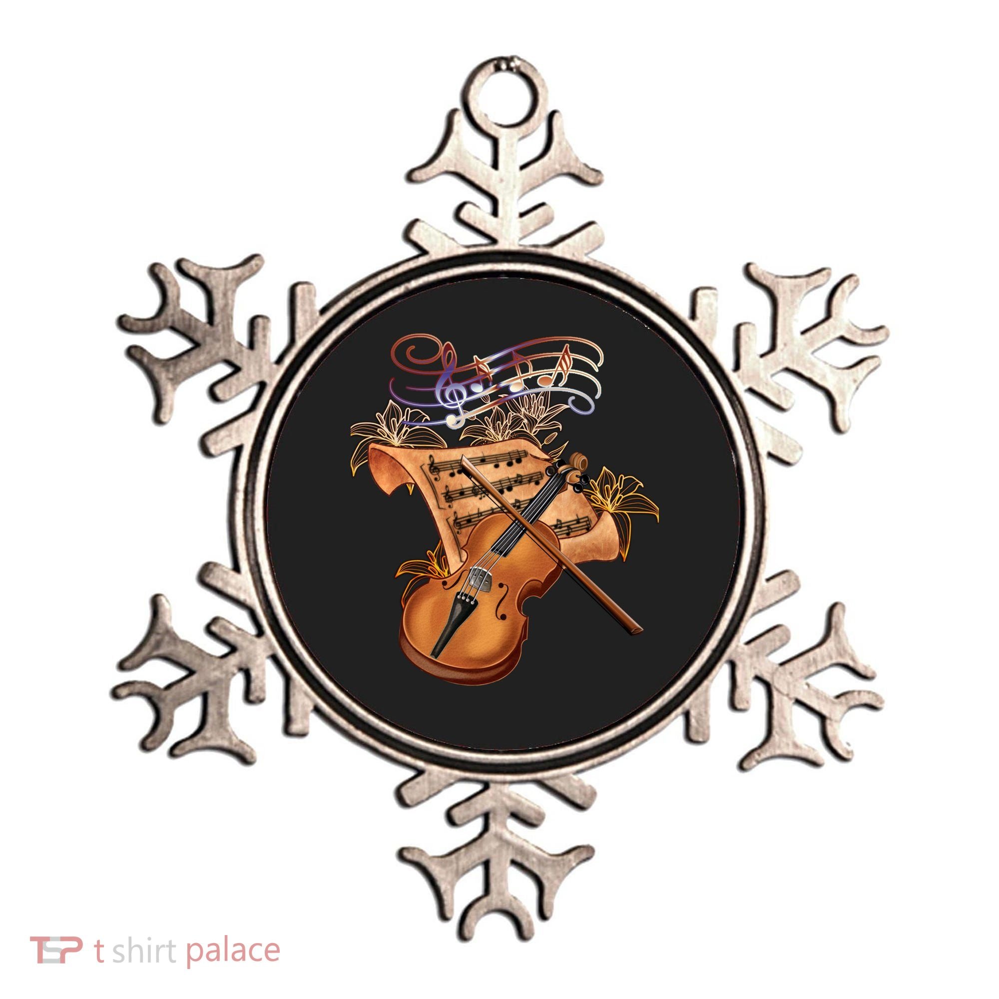 Violin And Musical Note Gift Ornament