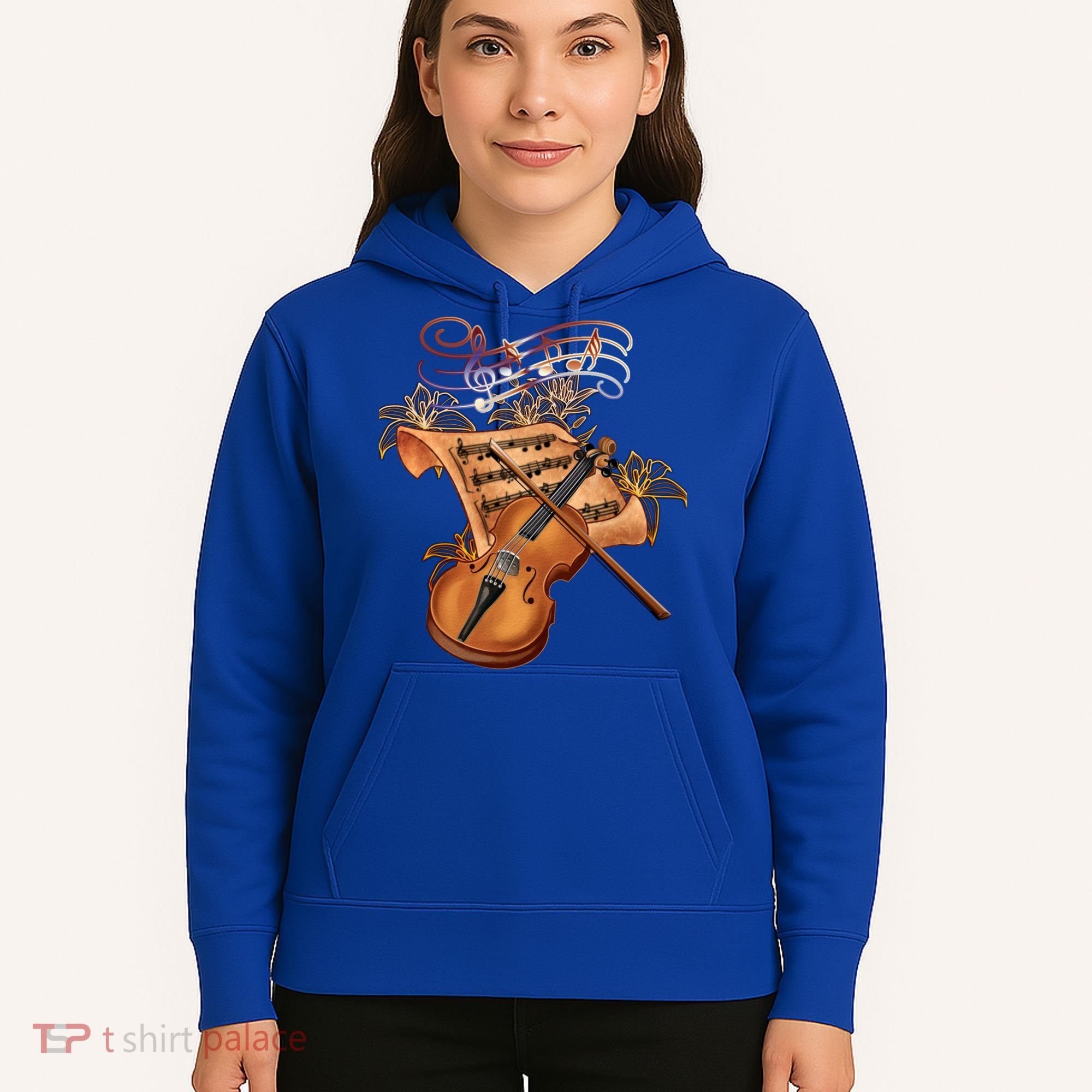 Violin And Musical Note Gift Hoodie