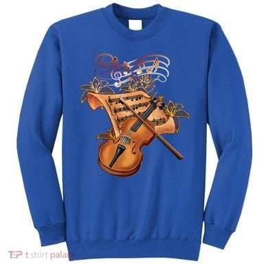 Violin And Musical Note Gift Sweatshirt