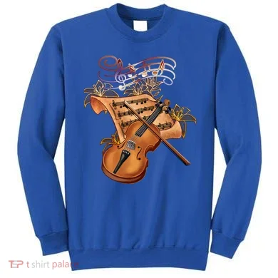 Violin And Musical Note Gift Sweatshirt