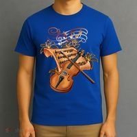 Violin And Musical Note Gift T-Shirt thumb 3