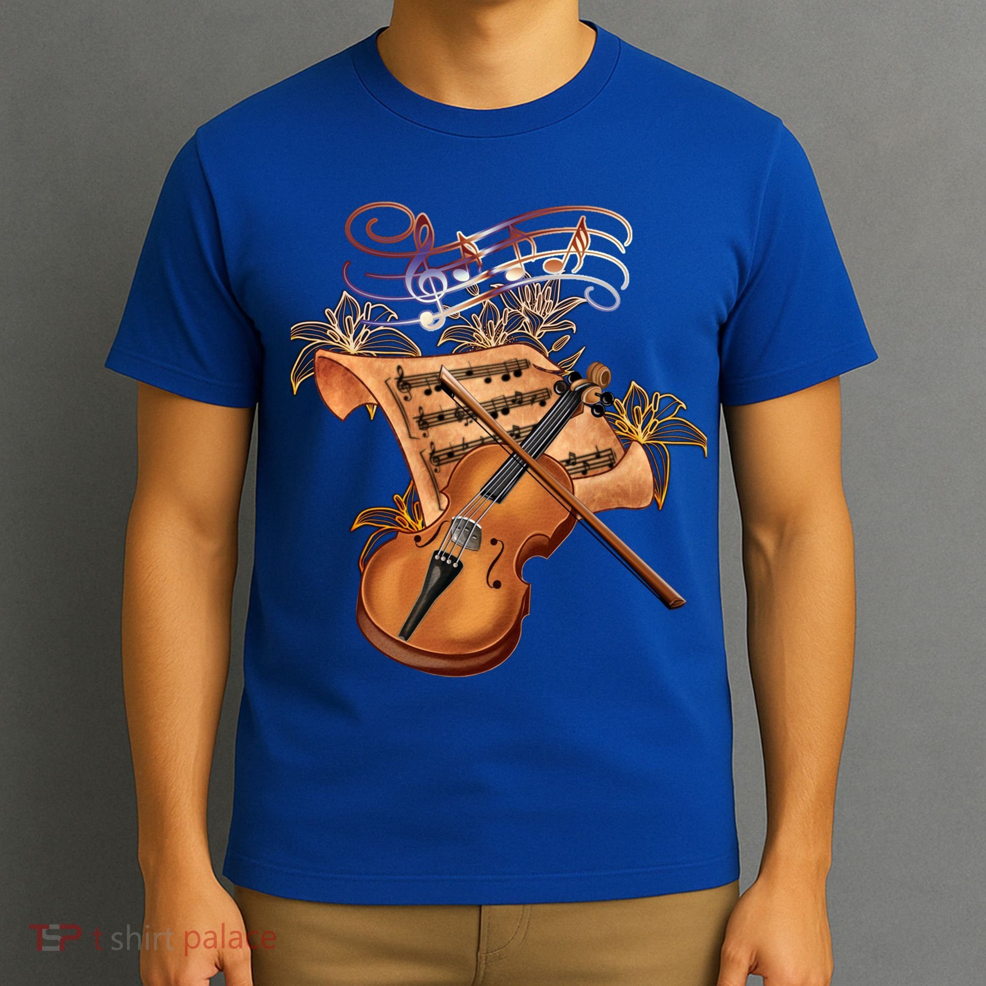Violin And Musical Note Gift T-Shirt
