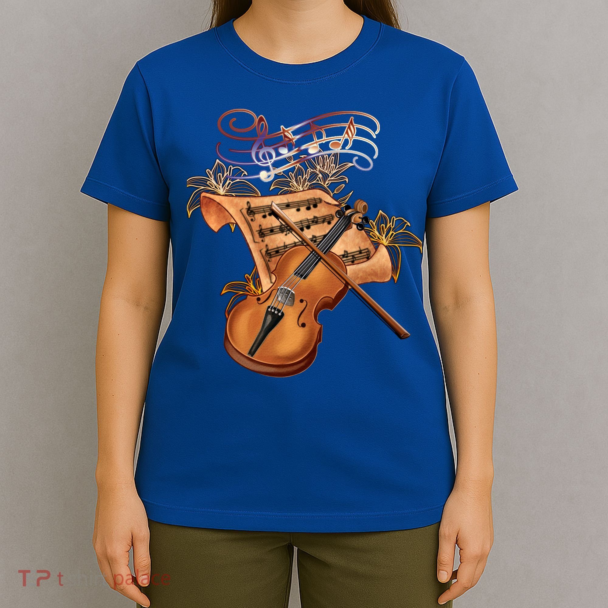 Violin And Musical Note Gift T-Shirt