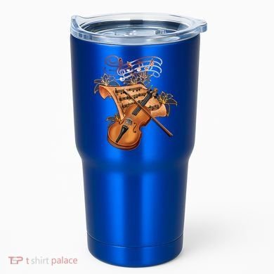 Violin And Musical Note Gift Tumbler