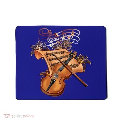 Violin And Musical Note Gift Mousepad