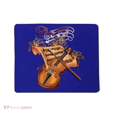 Violin And Musical Note Gift Mousepad