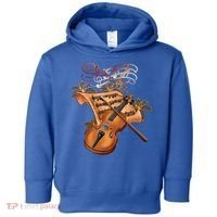Violin And Musical Note Gift Toddler Hoodie thumb 0