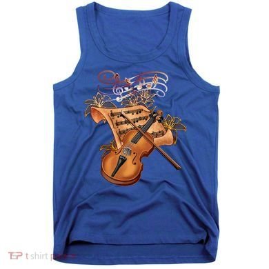 Violin And Musical Note Gift Tank Top