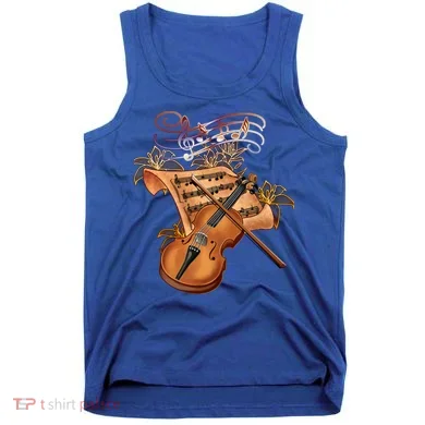 Violin And Musical Note Gift Tank Top