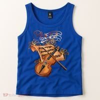 Violin And Musical Note Gift Tank Top thumb 2