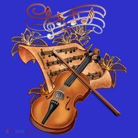 Violin And Musical Note Gift Tank Top thumb 6
