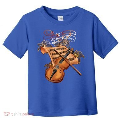 Violin And Musical Note Gift Toddler T-Shirt