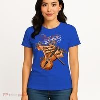 Violin And Musical Note Gift Women's T-Shirt thumb 4