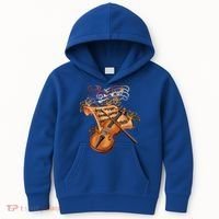 Violin And Musical Note Gift Kids Hoodie thumb 0