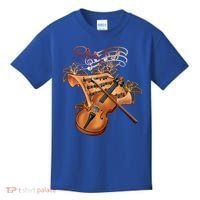 Violin And Musical Note Gift Kids T-Shirt thumb 0