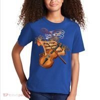 Violin And Musical Note Gift Kids T-Shirt thumb 2