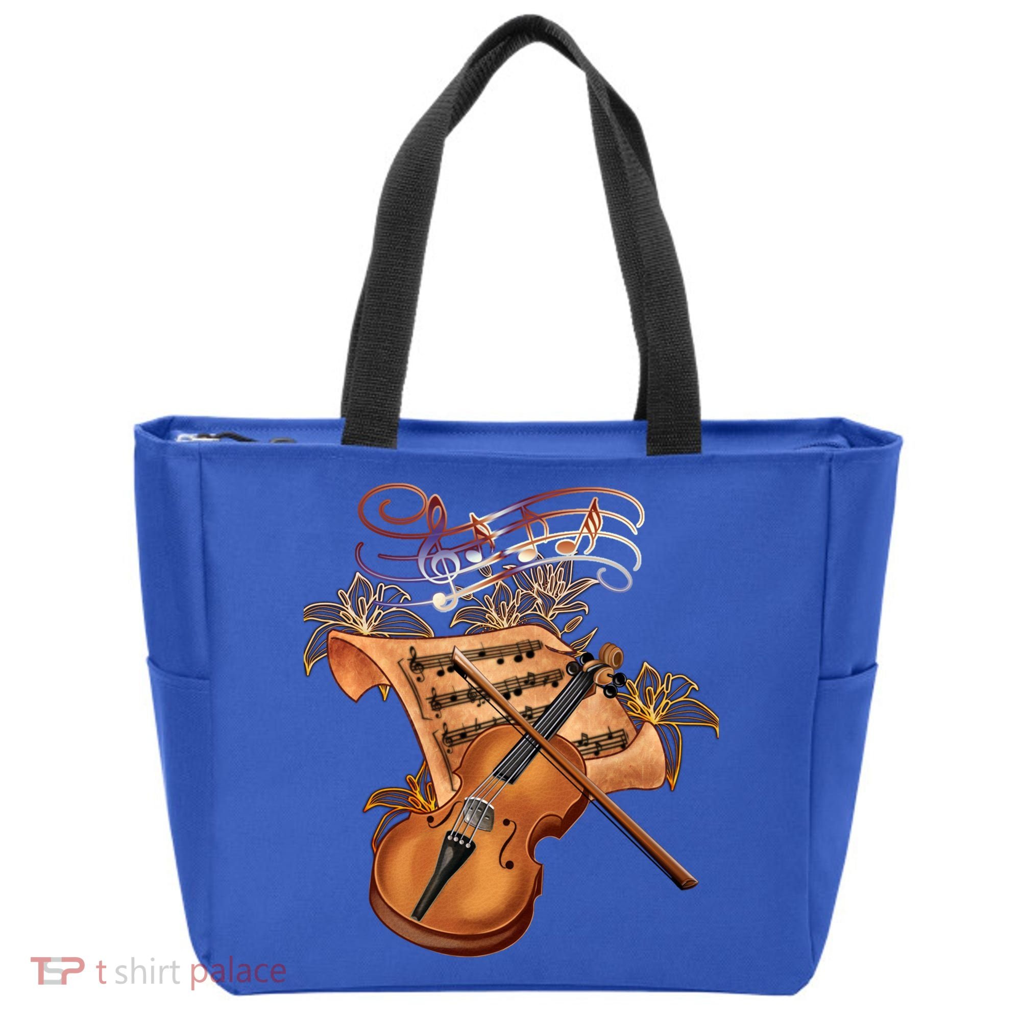 Violin And Musical Note Gift Tote Bag