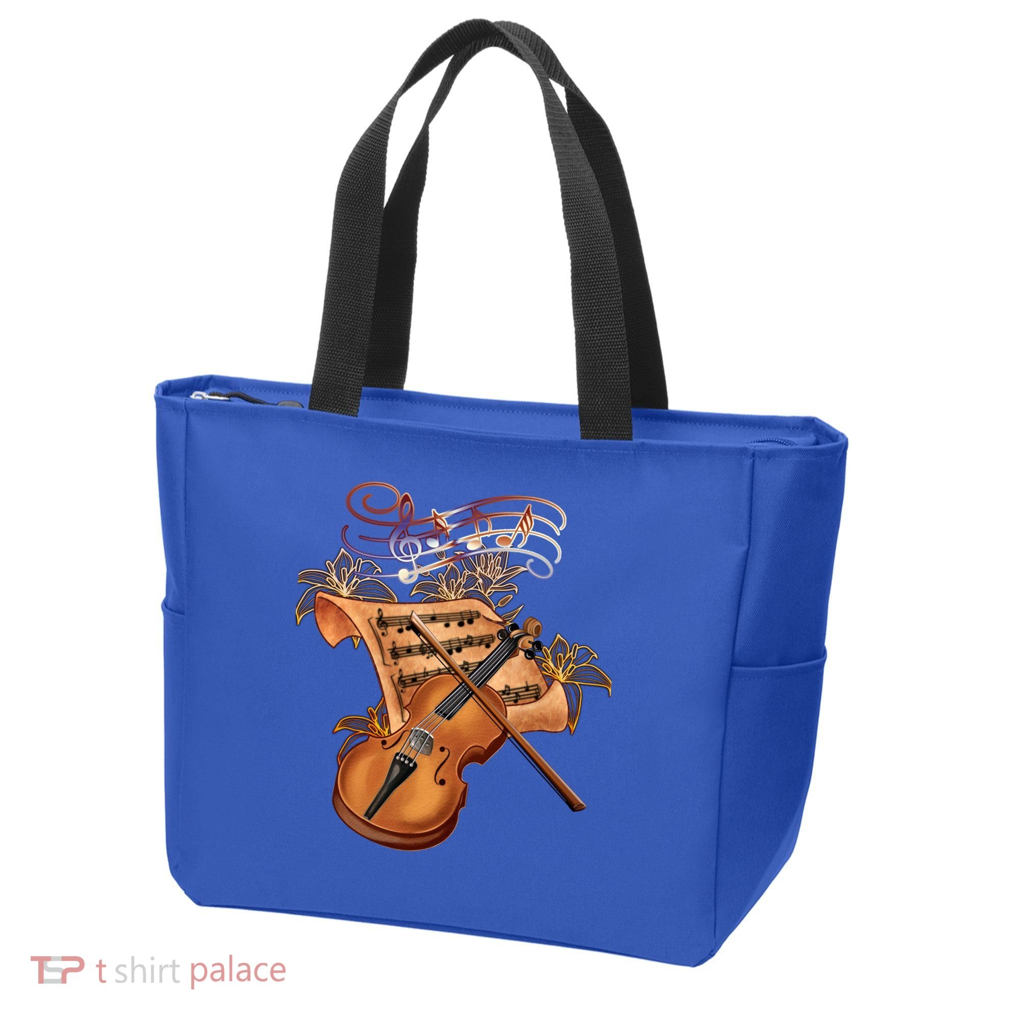 Violin And Musical Note Gift Tote Bag