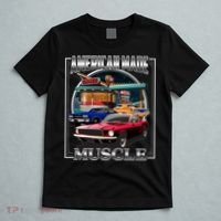 Vintage American Made Muscle Classic Cars And Diner T-Shirt thumb 5
