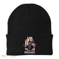 V8 American Muscle Car Usa Flag Engine V8 Beanie thumb 0