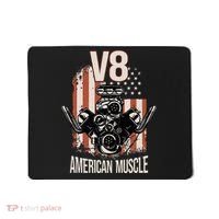 V8 American Muscle Car Usa Flag Engine V8 Mousepad thumb 0