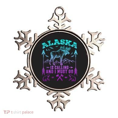 Vintage Alaskan Moose Alaska Is Calling And I Must Go Cool Gift Ornament